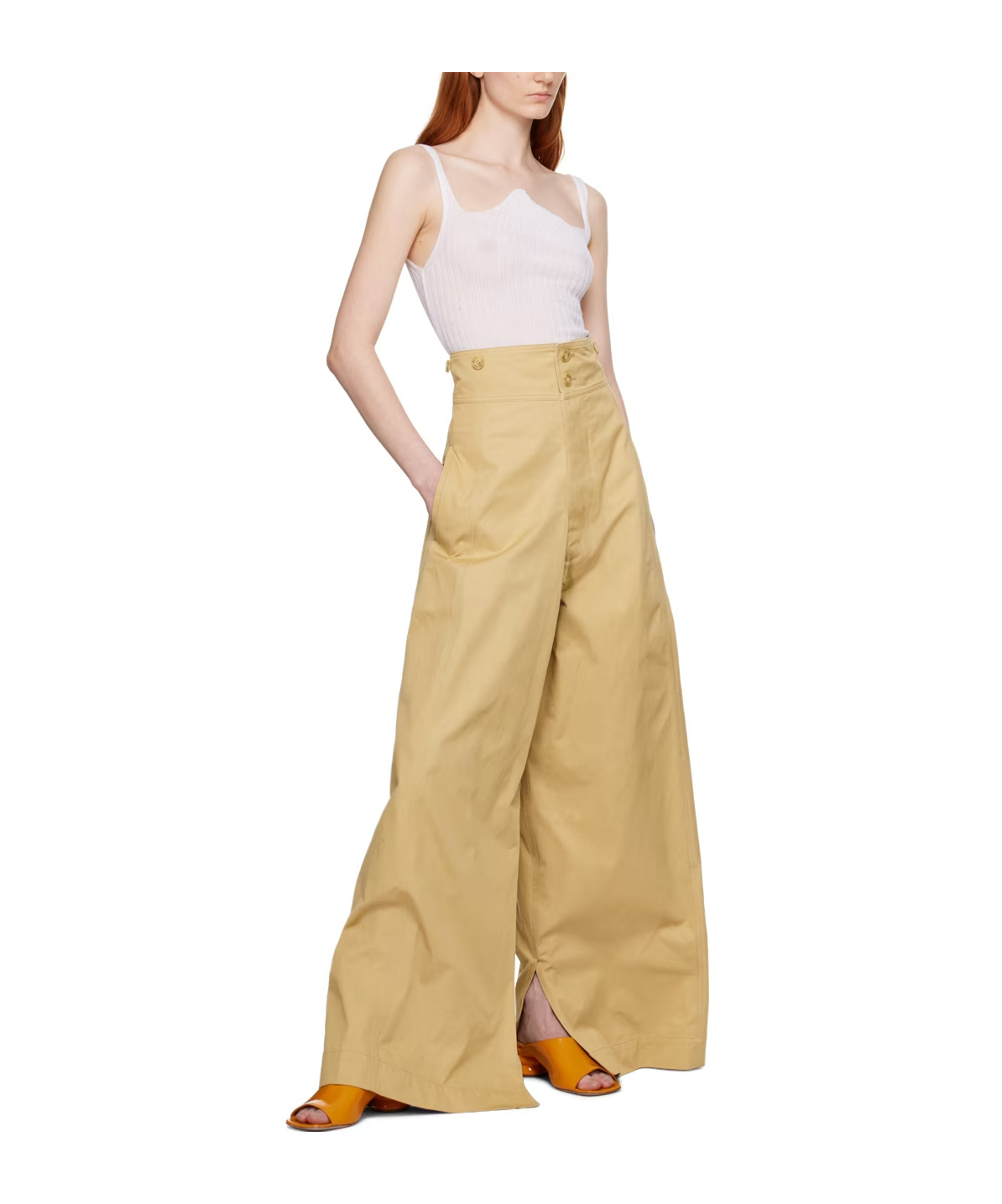 QUIRA RIB KNITTED HALTER VEST