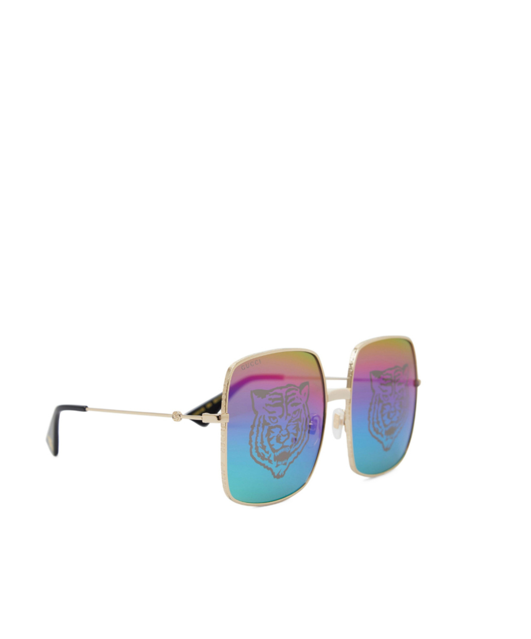 Gucci Large-framed Sunglasses In Multicolor
