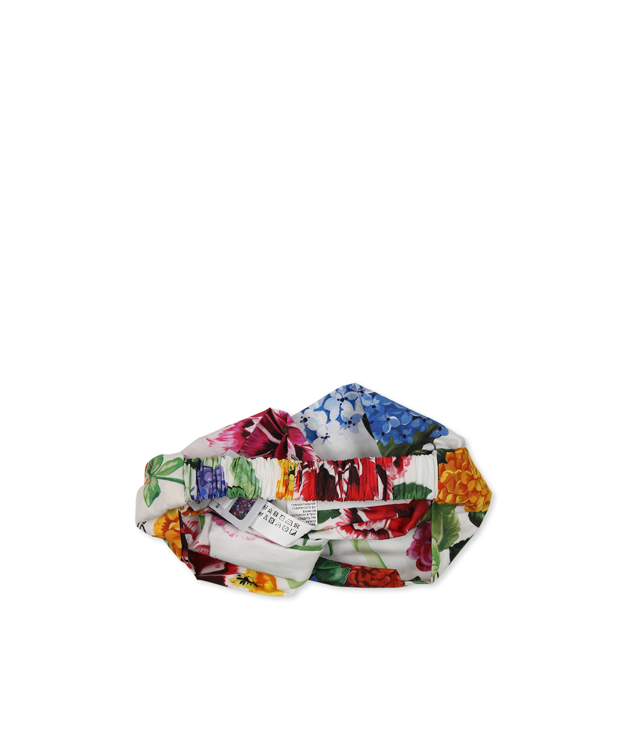 Dolce & Gabbana Printed Hair Band In Blue