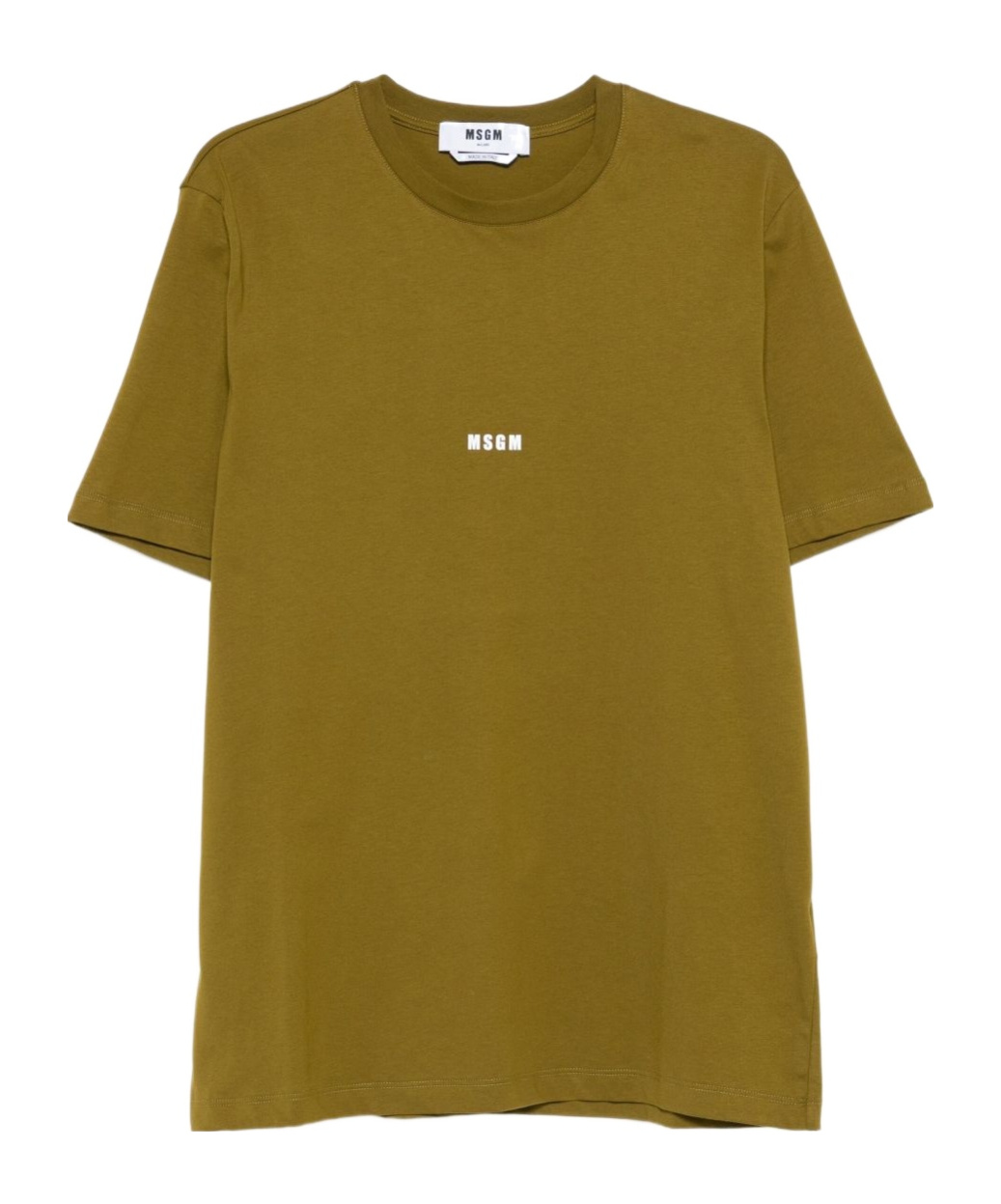 Msgm Logo-print T-shirt In Green