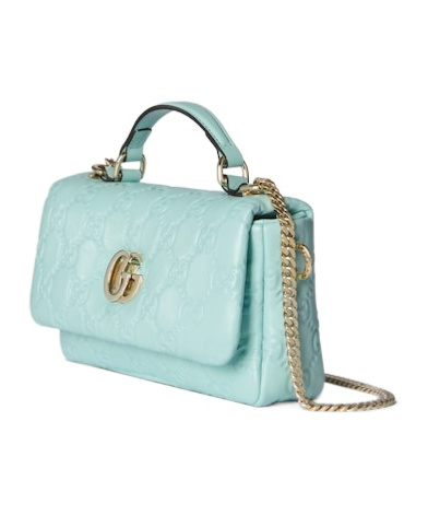 Gucci Gg Milano Small Top Handle Bag In Blue