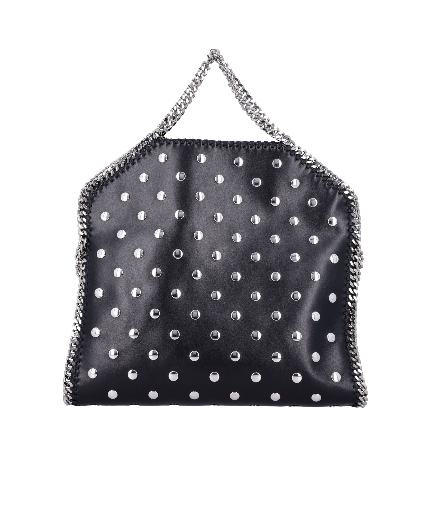 Stella Mccartney Rivet Shoulder Bag In Black