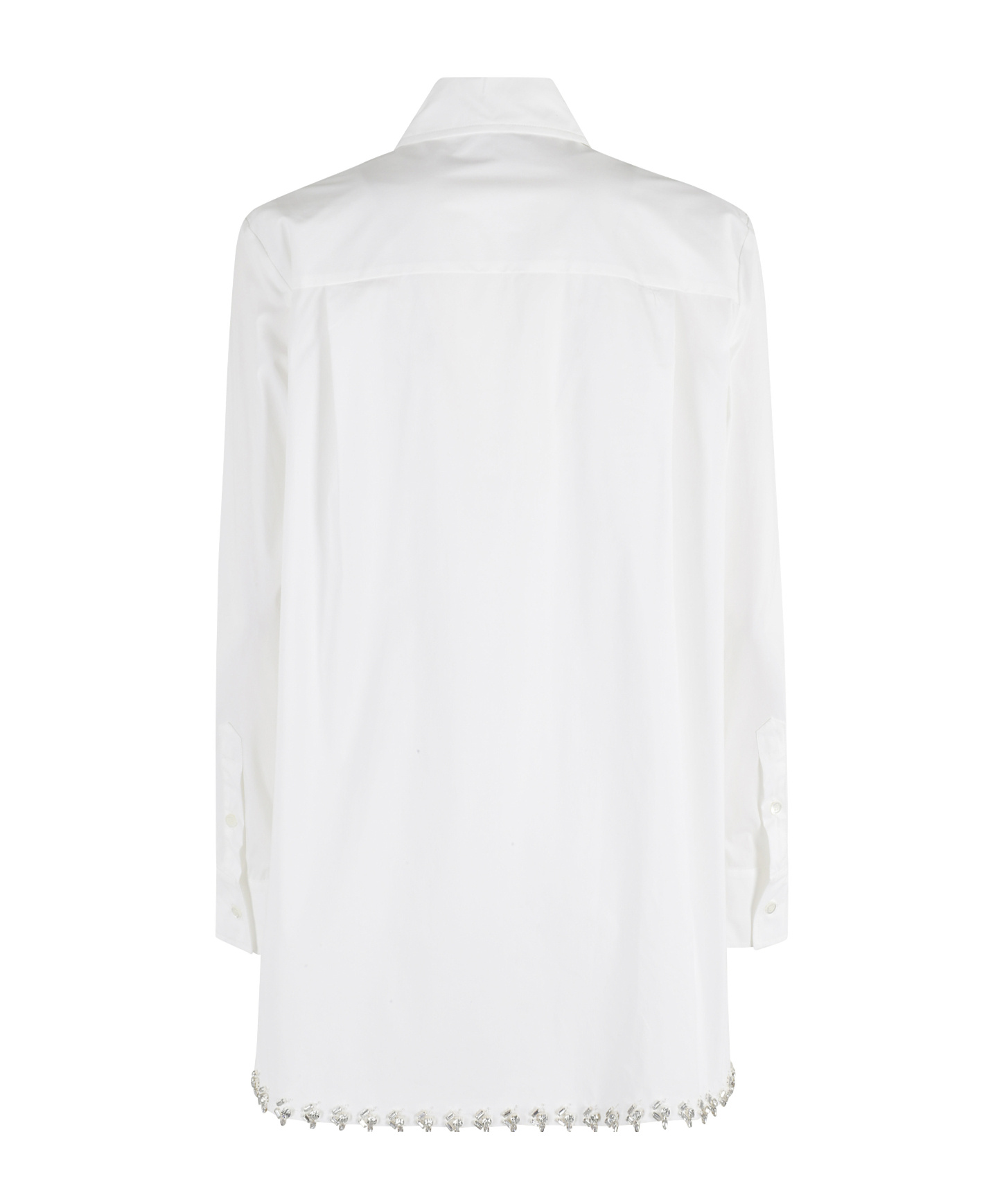 Semicouture Button-down Long-sleeved Shirt In White