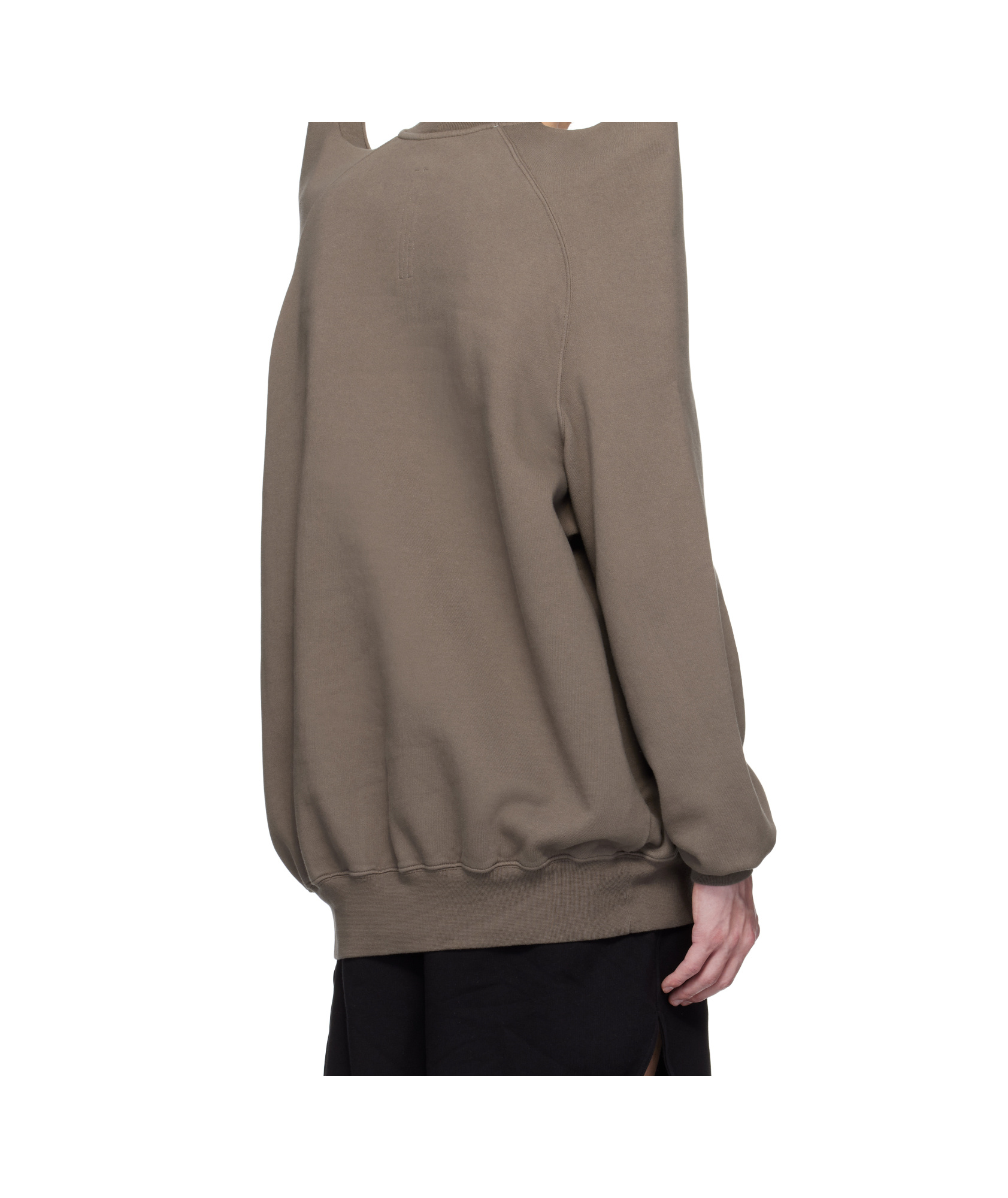 Rick Owens Drkshdw Gray Hollywood Tecsweat Sweatshirt In Gray