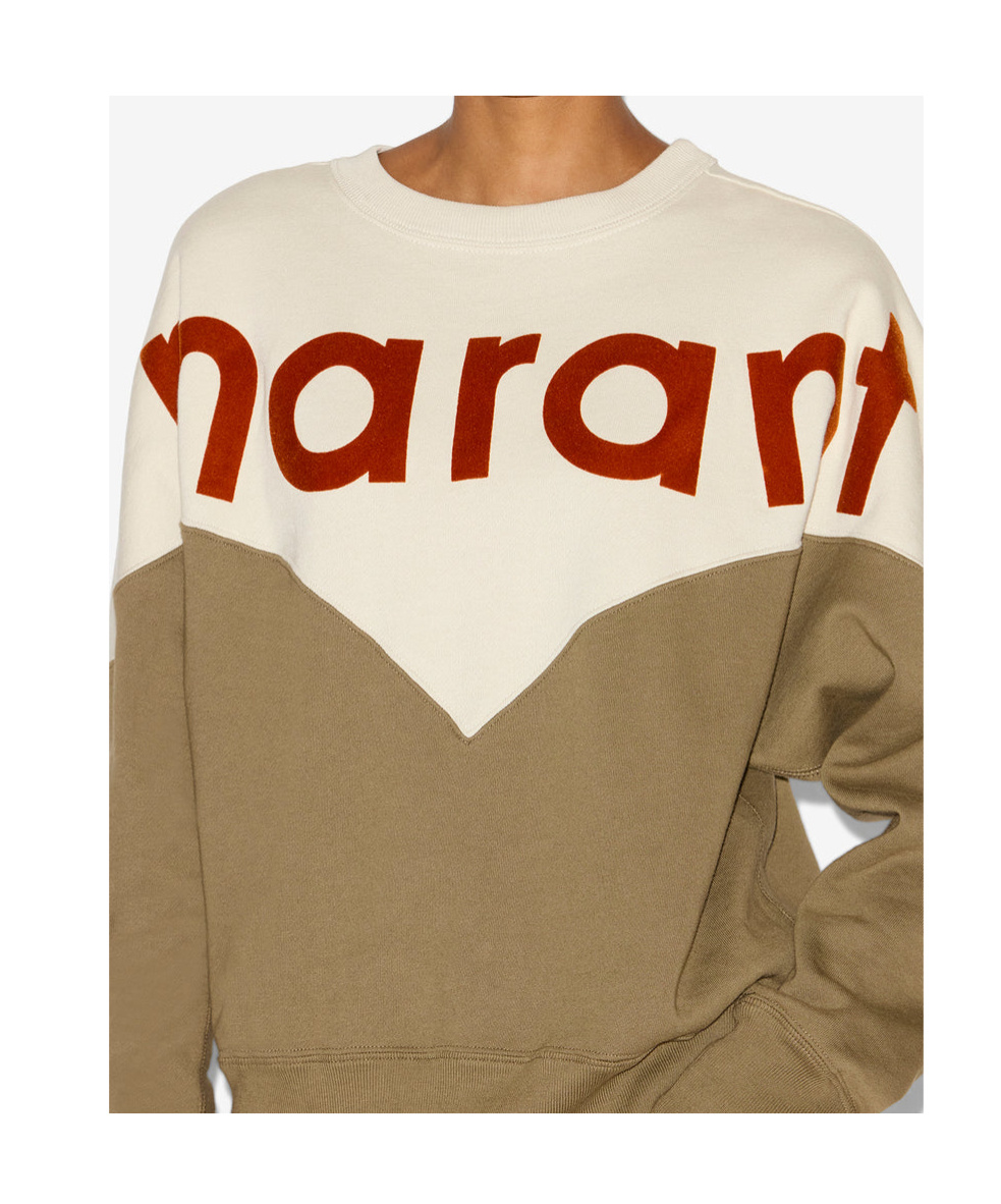 Isabel Marant Étoile Isabel Marant Etoile Two-tone Cotton Blend Houston Sweatshirt
