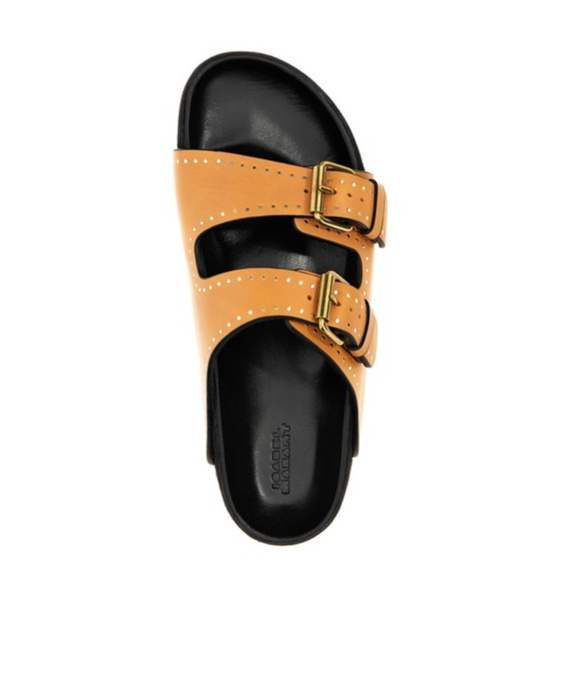Isabel Marant Open Toe Flat Sandals In Brown
