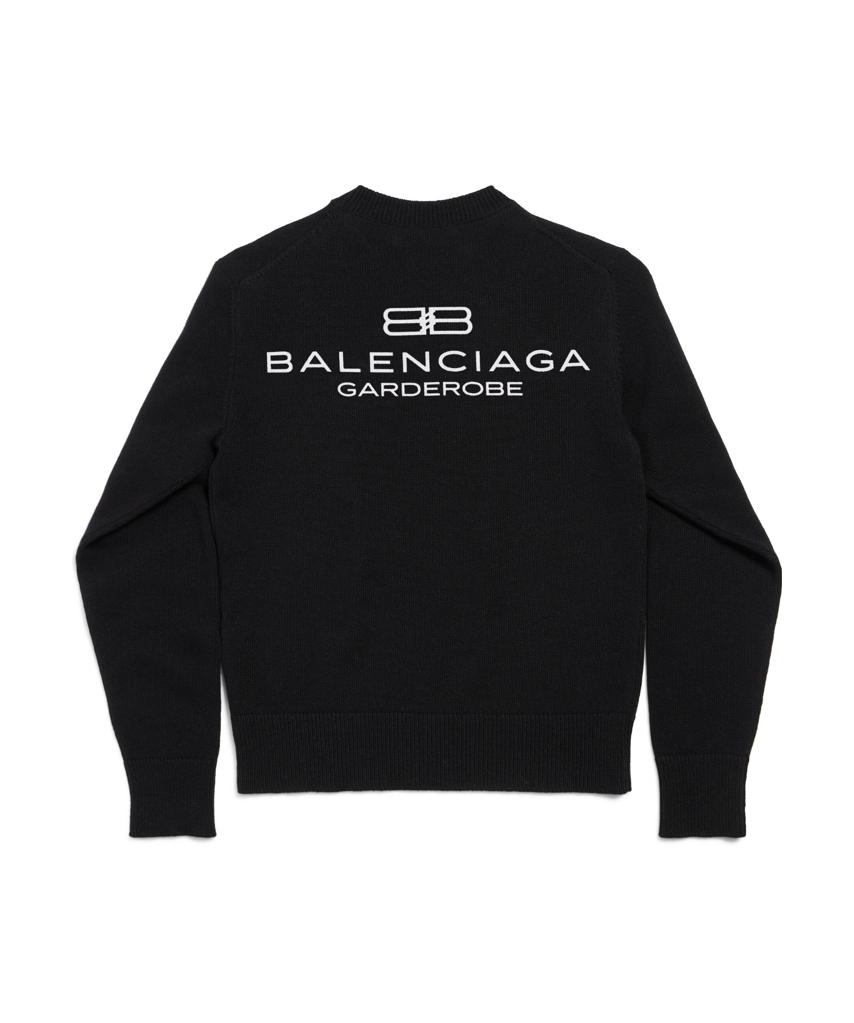 Balenciaga Wool Jumper In Black