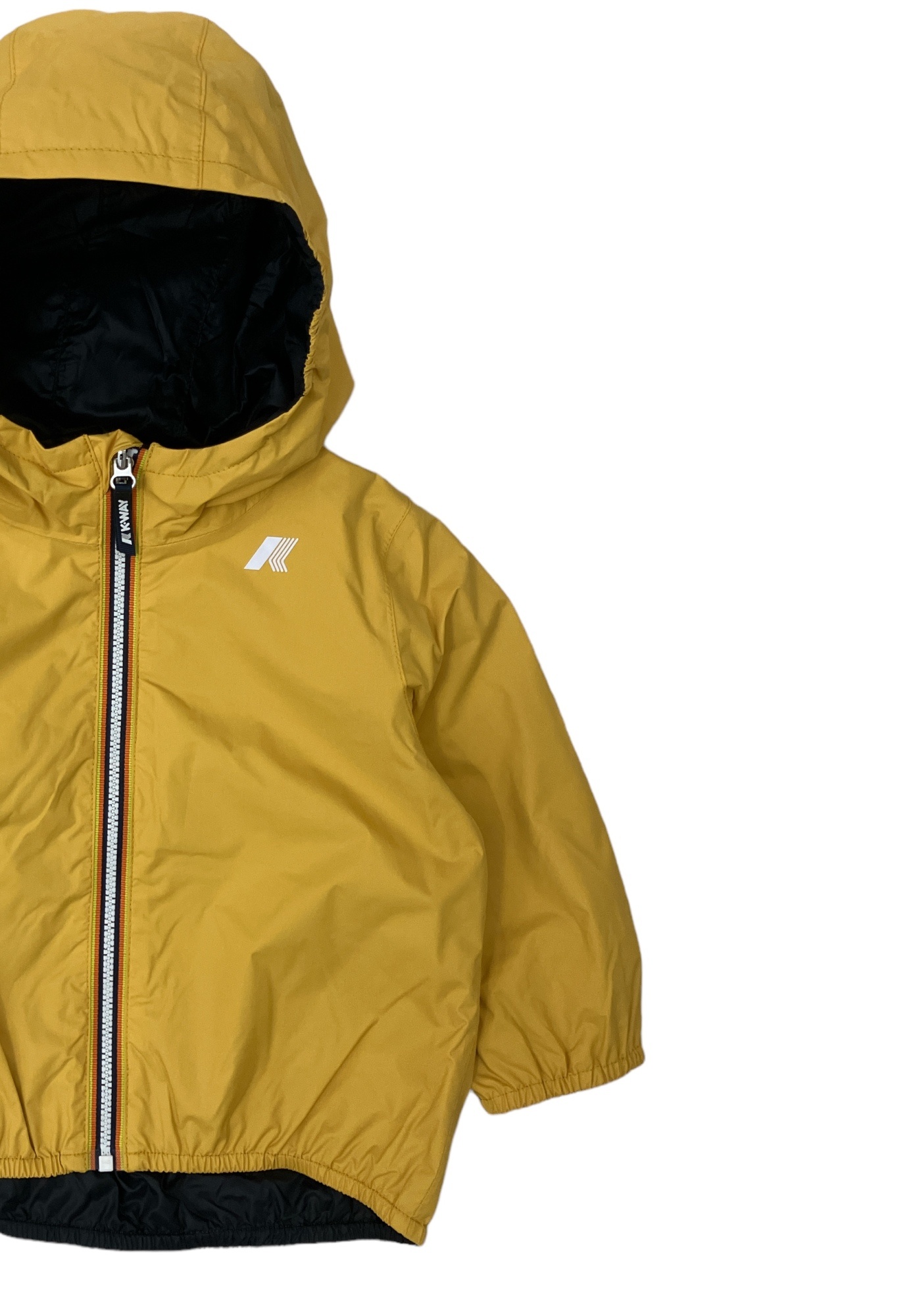 K-way Double-sided Hooded Jacket In Brown