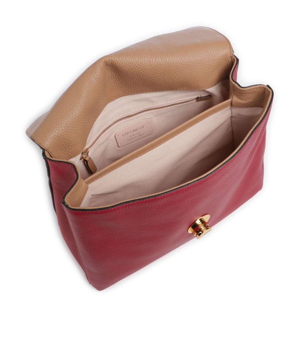 Coccinelle Hand Shoulder Bag In Red