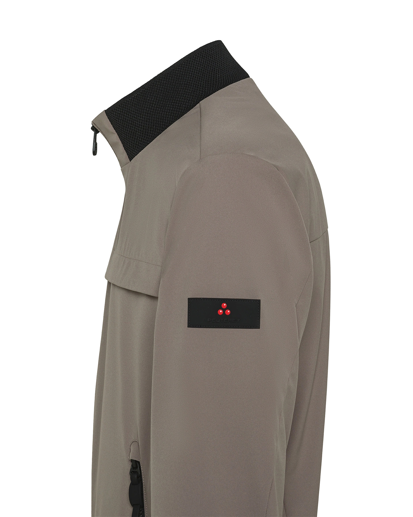 Peuterey Grey Stretch Bomber Jacket In Gray