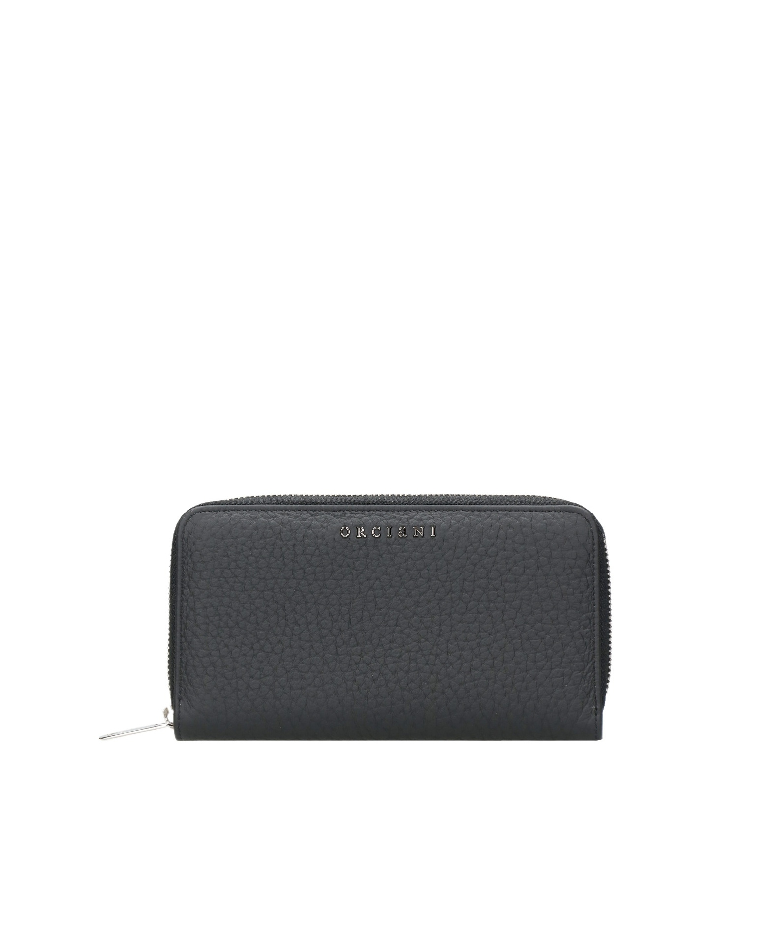 Orciani Zippered Logo Wallet In Black