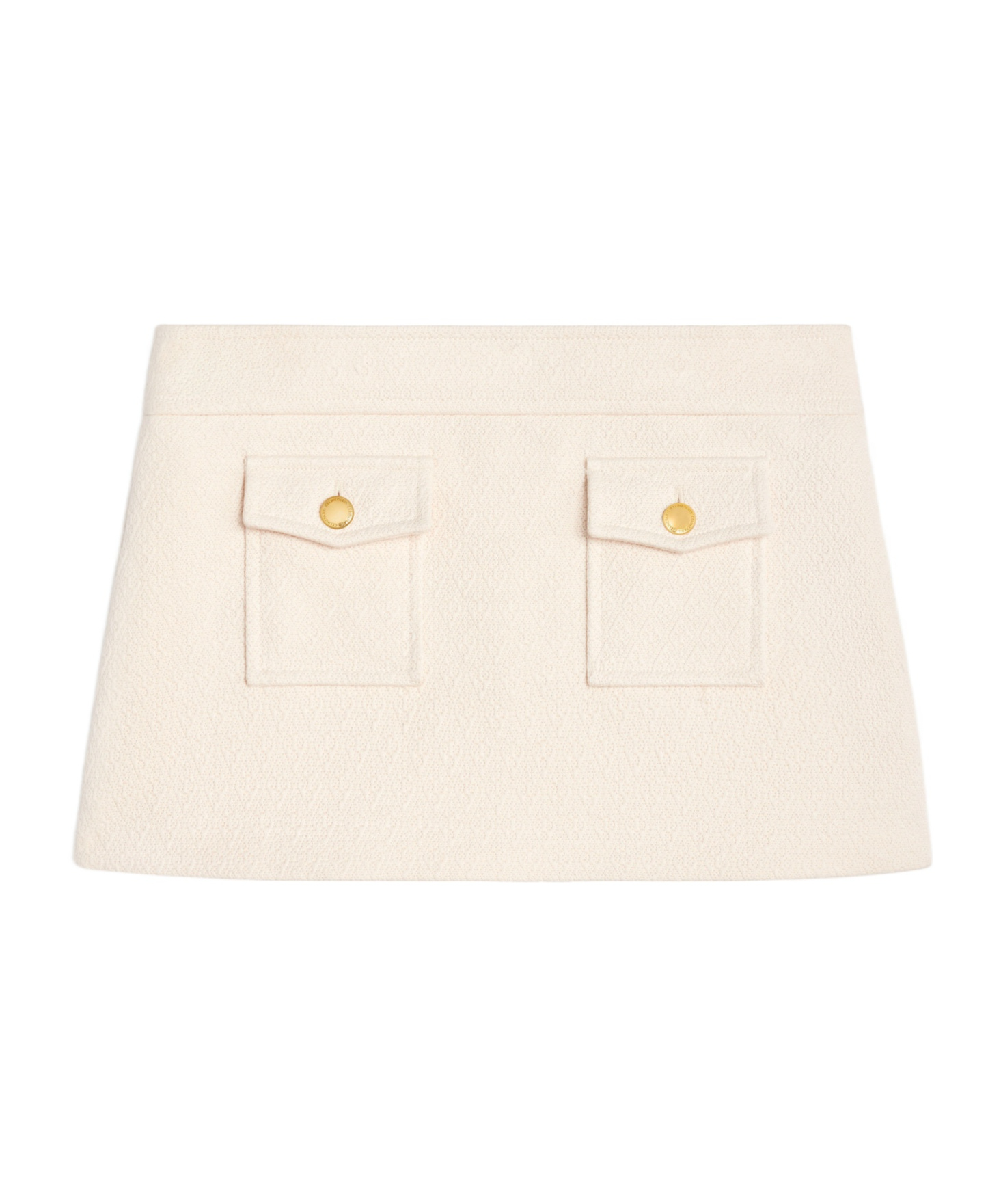 Celine Tube Top Mini Skirt In White