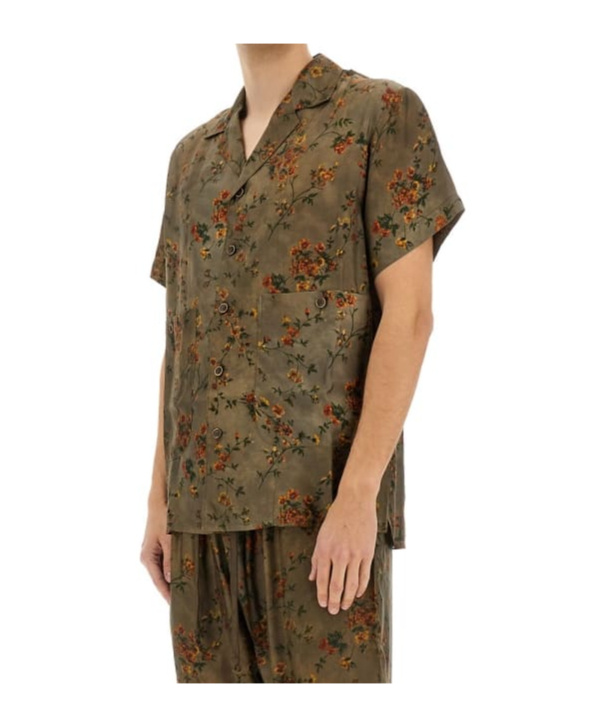 Uma Wang Printed Shirt In Green