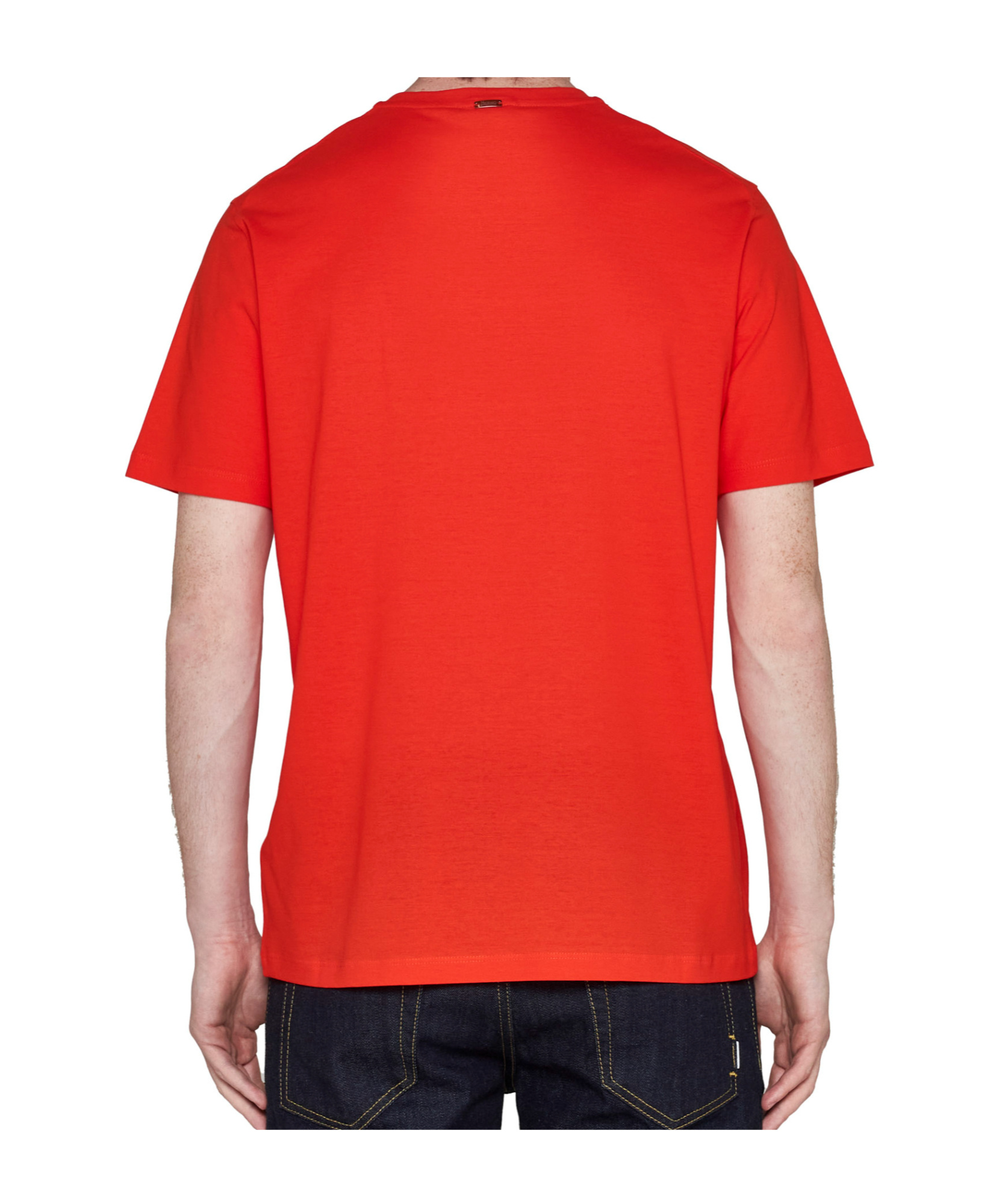 Herno Plain Cotton T-shirt In Red