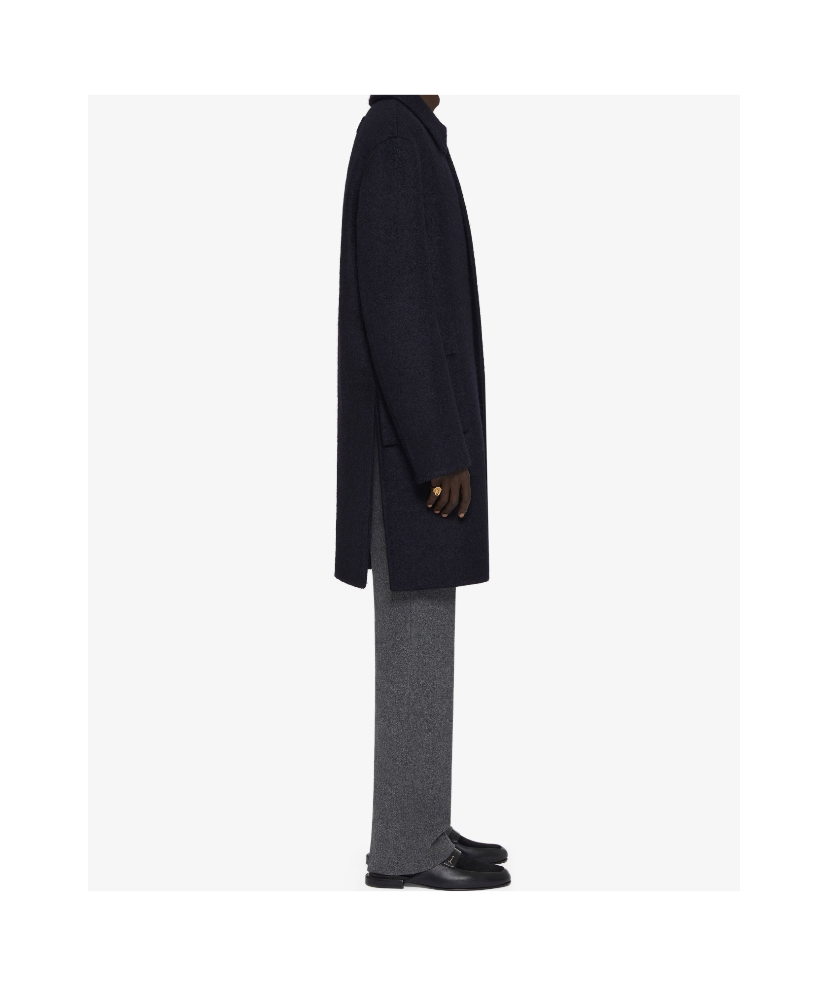Givenchy Single-breasted Coat In Blue