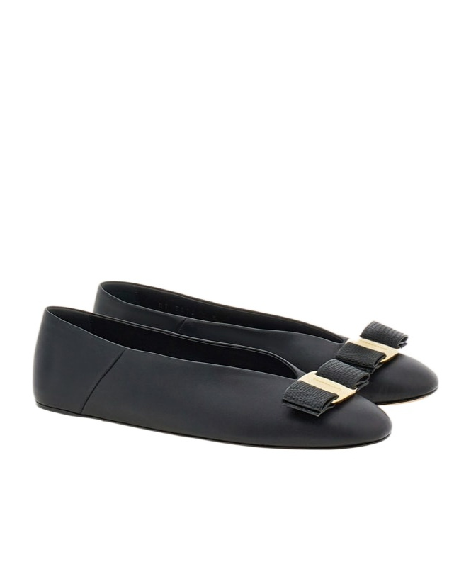 Ferragamo Bow Vara Ballet Flats
