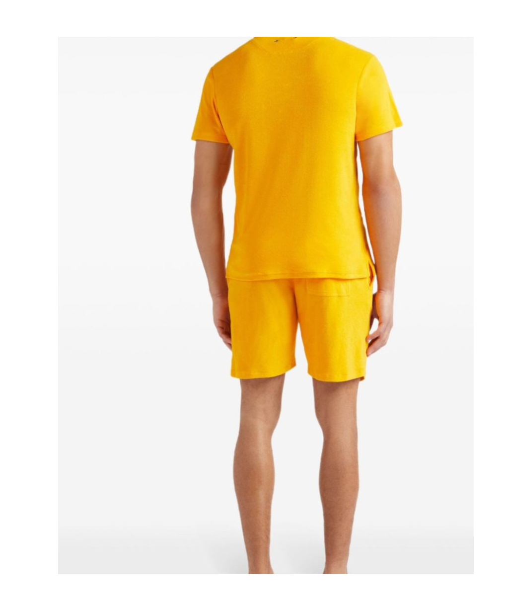 Shop Vilebrequin Terry Bowling Shirt In Orange