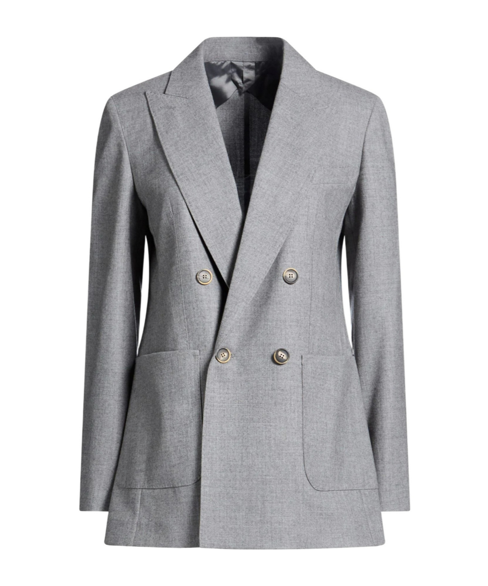 Max Mara The Self-cultivation Double- Suit In Gray