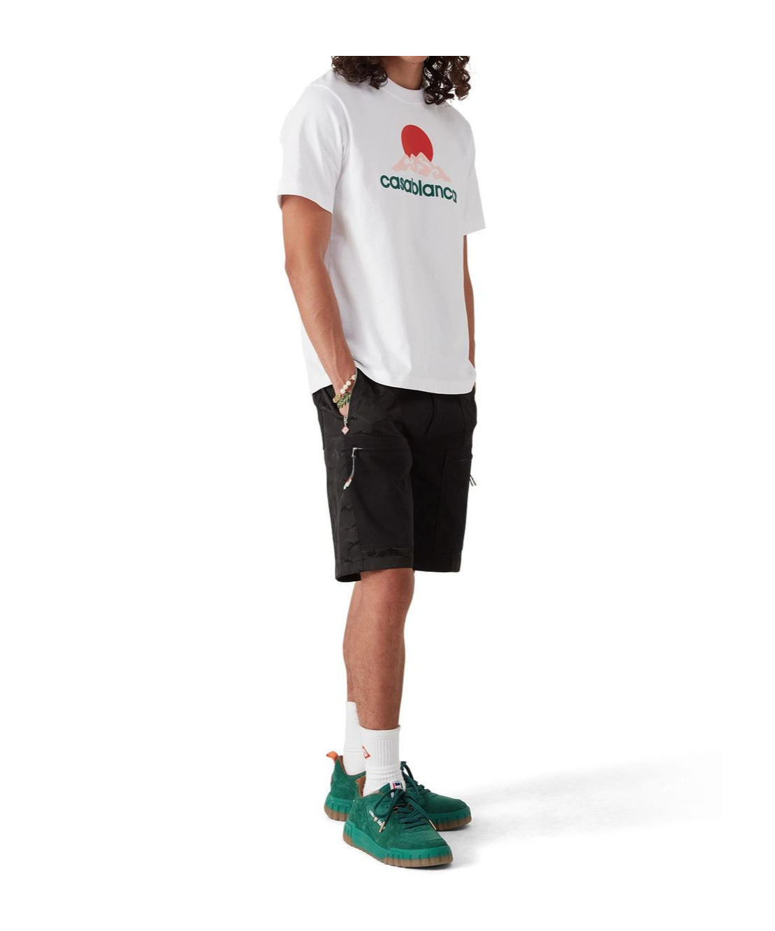 Casablanca Mountain Camo Cargo Trouser In Black