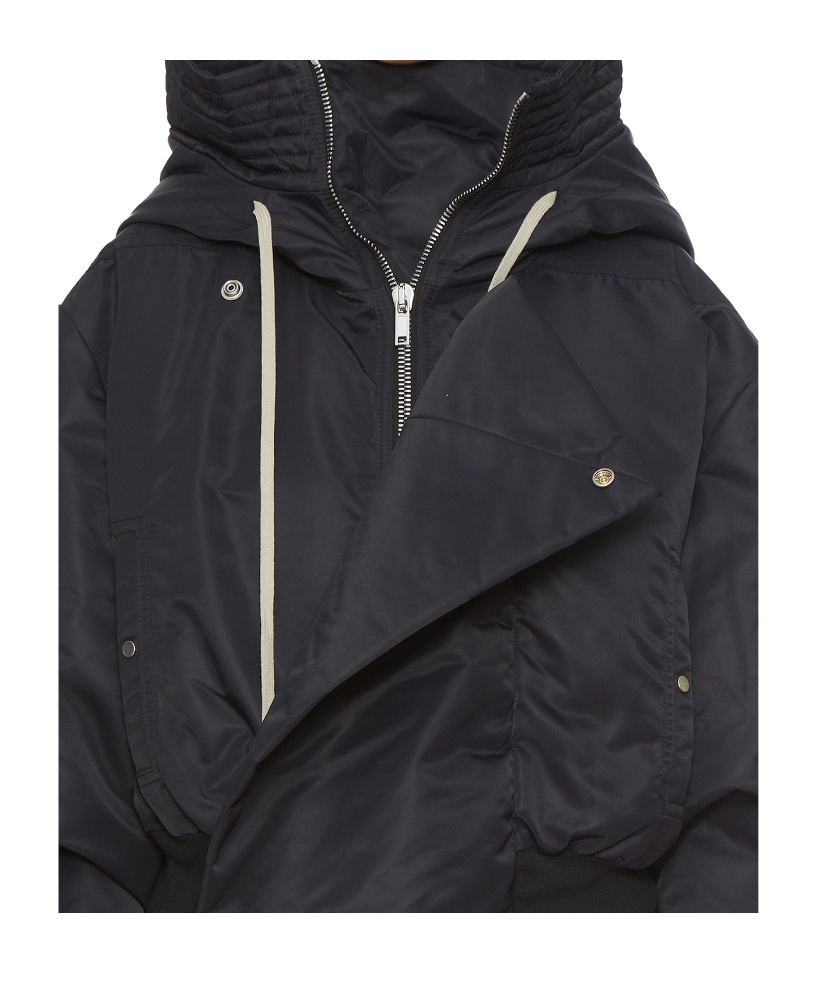 Rick Owens Drkshdw Hooded Casual Jacket In Black