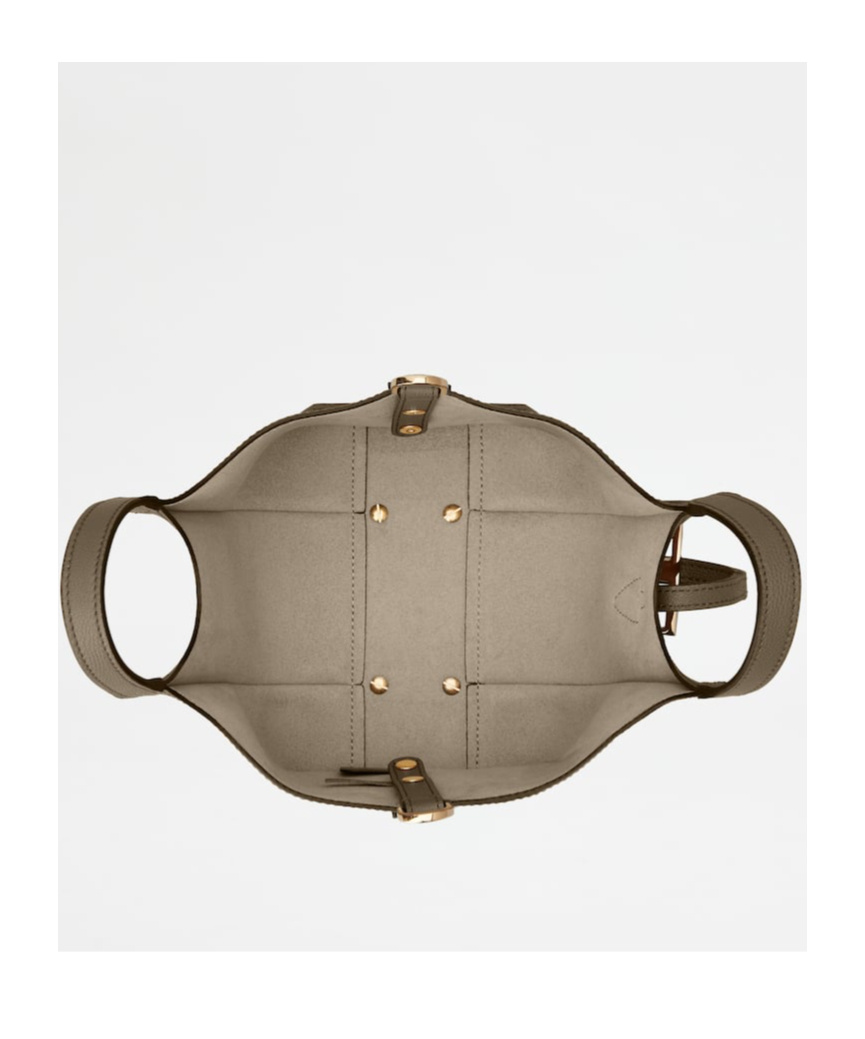 Tod's T Timeless Leather Tote Bag In Brown