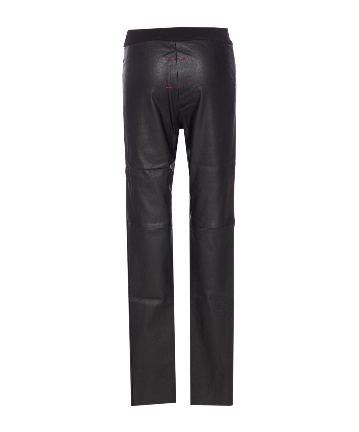 Uma Wang Stretch Leather Trousers Seam Detailing In Black