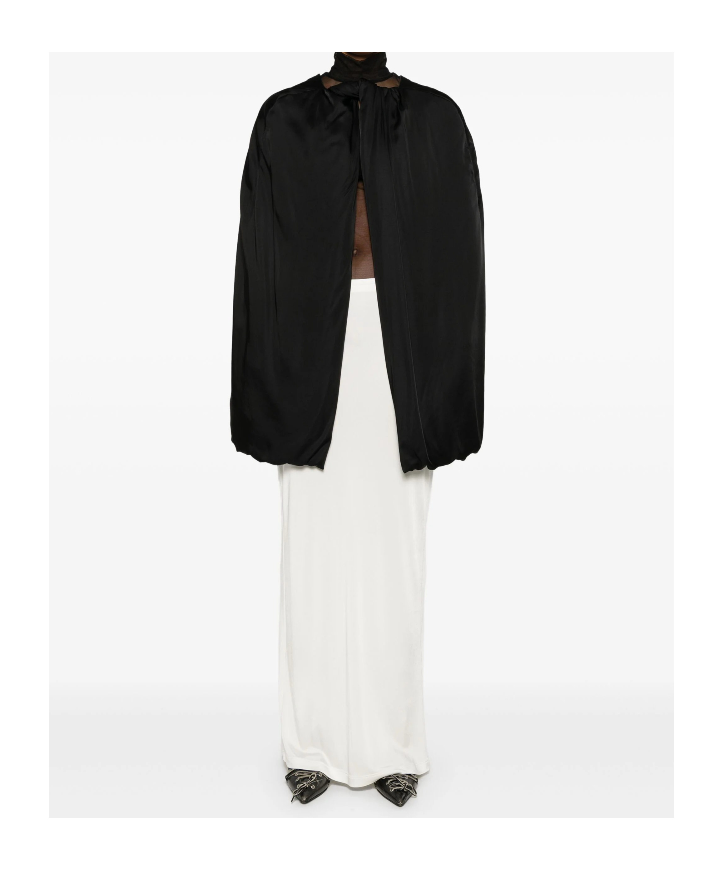 Shop Rick Owens Masto Cape In Black