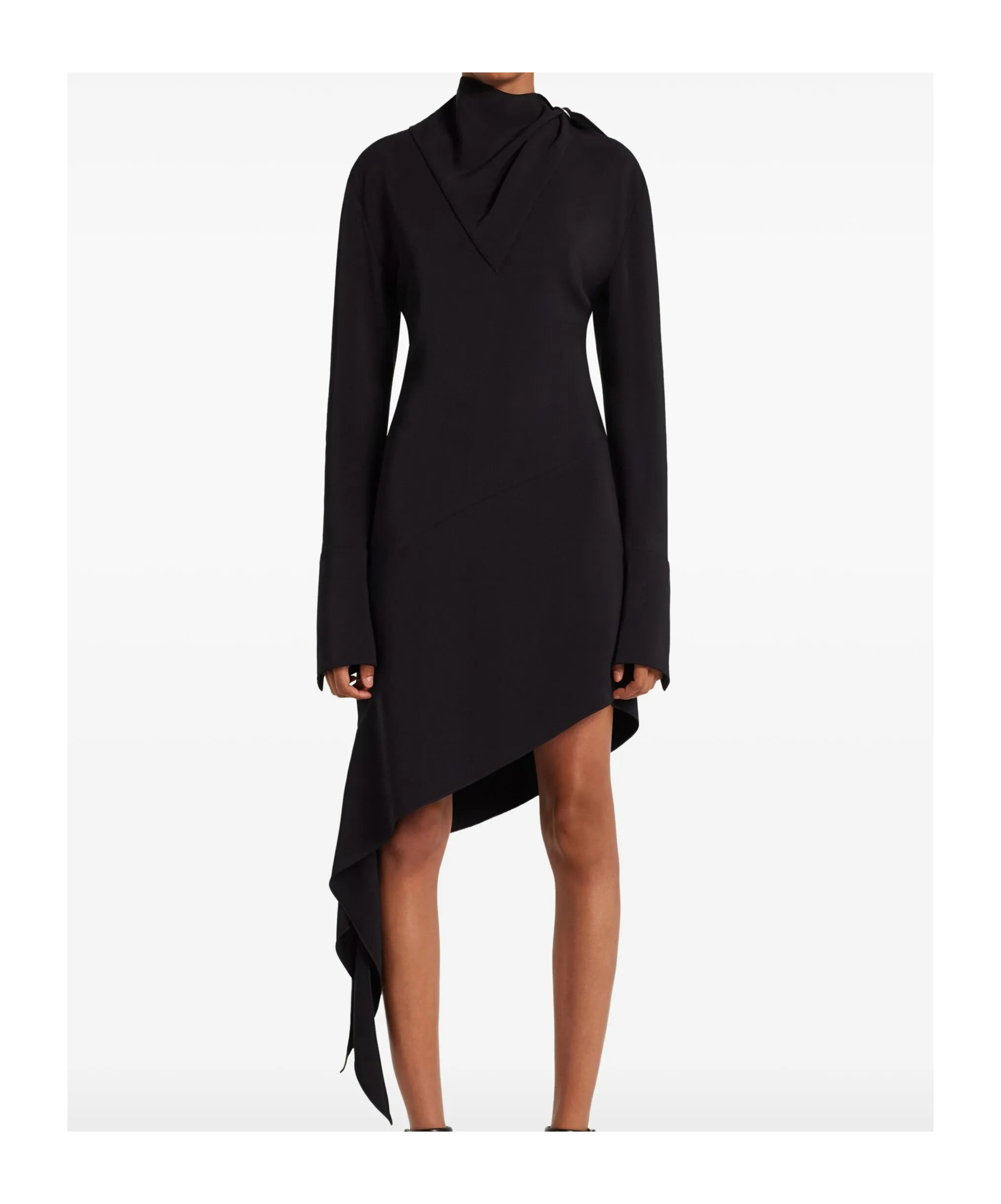 Courrèges Knotted Satin Dress Clothing In Multi