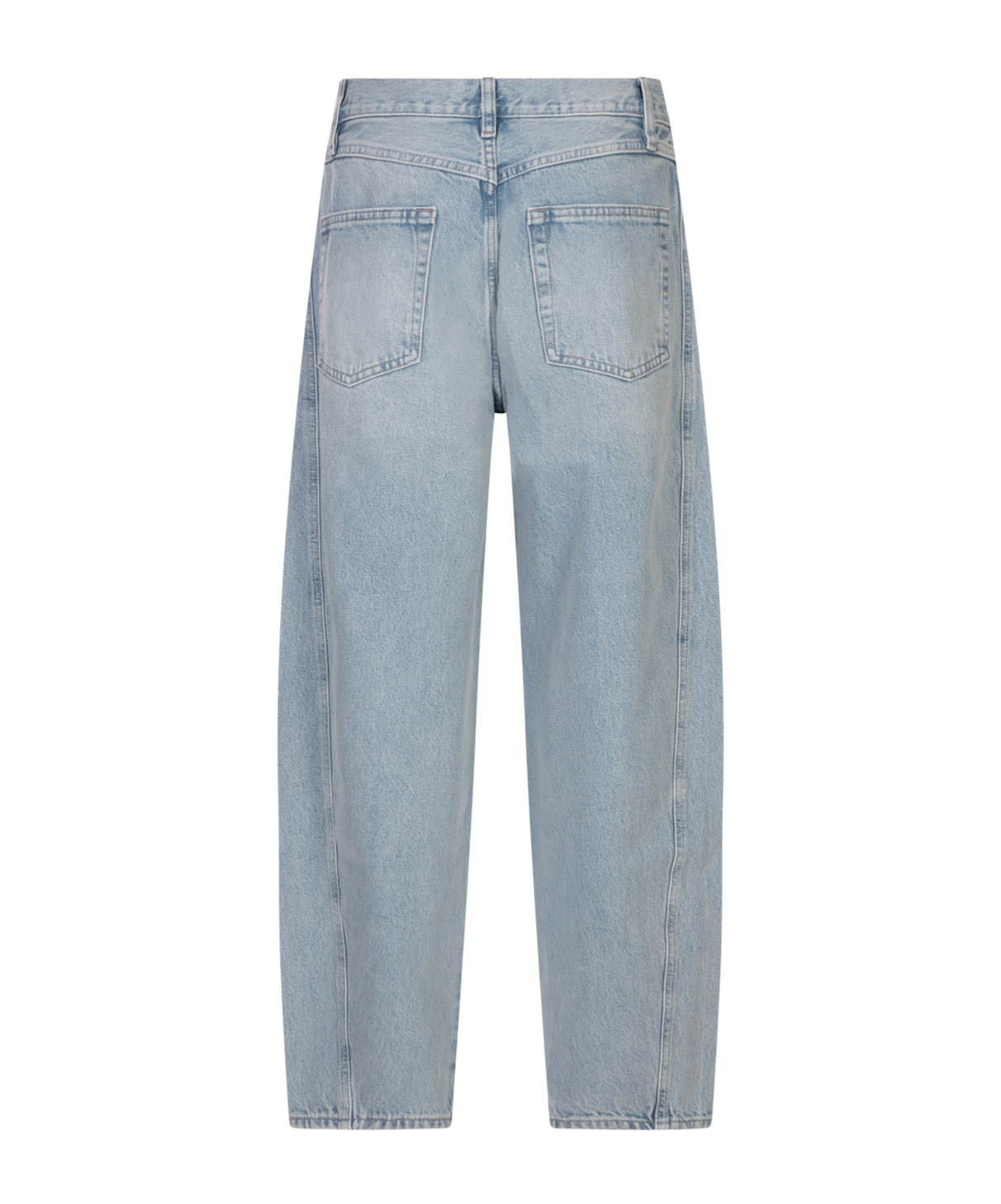 Frame High-waisted Tube Jeans In Gray