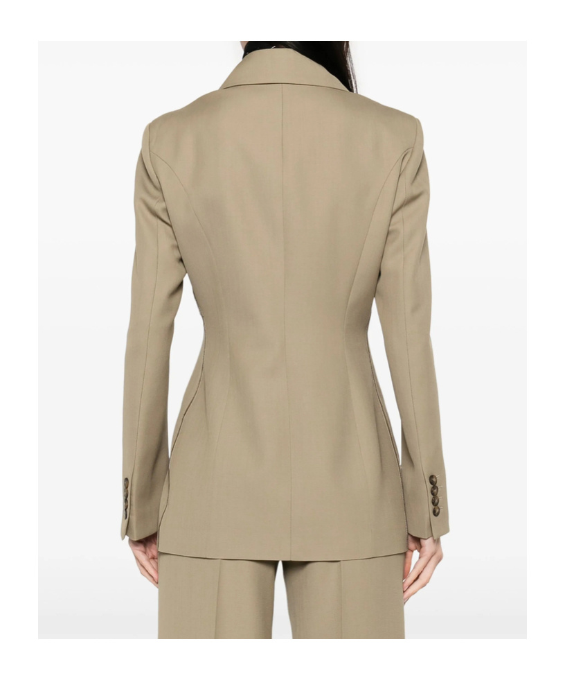 The Seafarer Long-sleeved Suit Coat In Nude