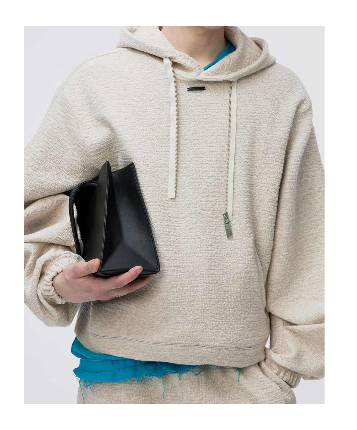 Ader Error Half-zip Hoodie In White