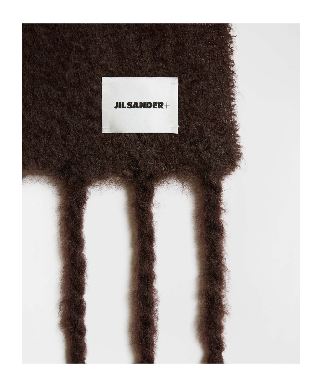 Jil Sander Wool Blend Scarf In Black