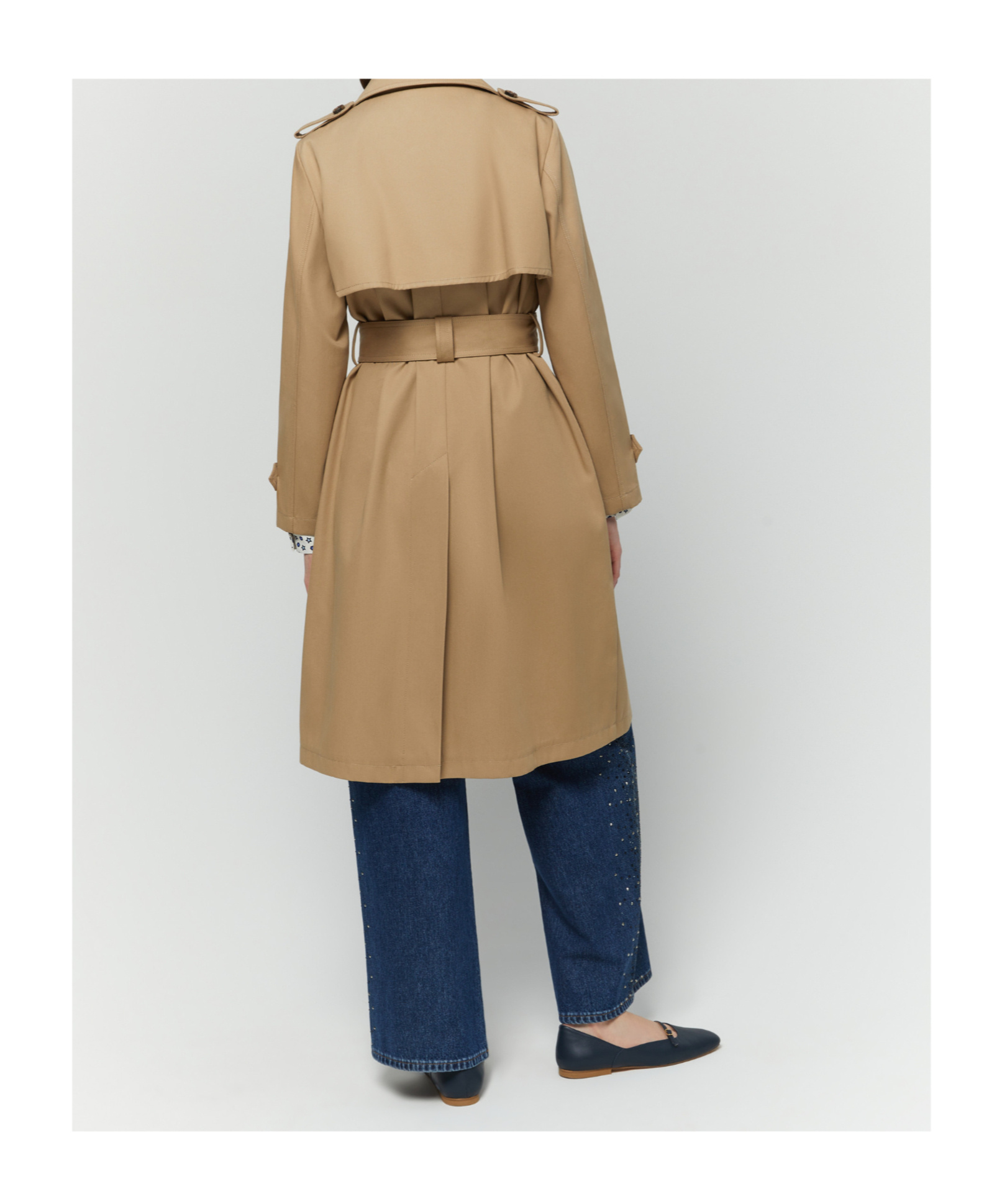 IBLUES DOUBLE-BREASTED TRENCH COAT