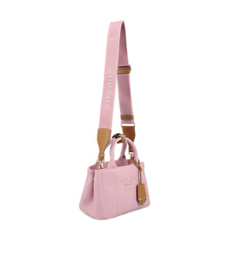 Prada Mini Double Handle Shoulder Bag In Pink