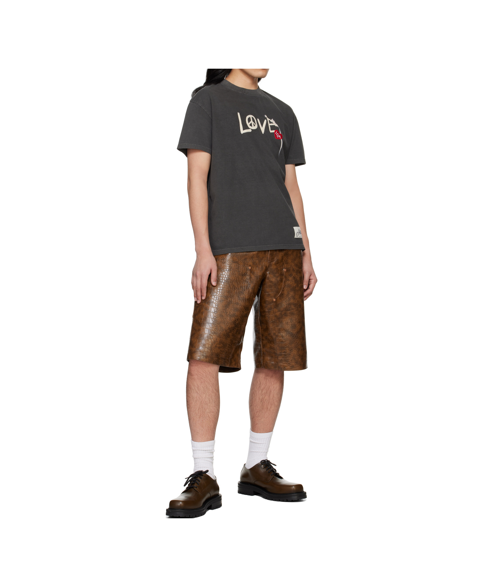 Andersson Bell Gray 'love' T-shirt In Grey