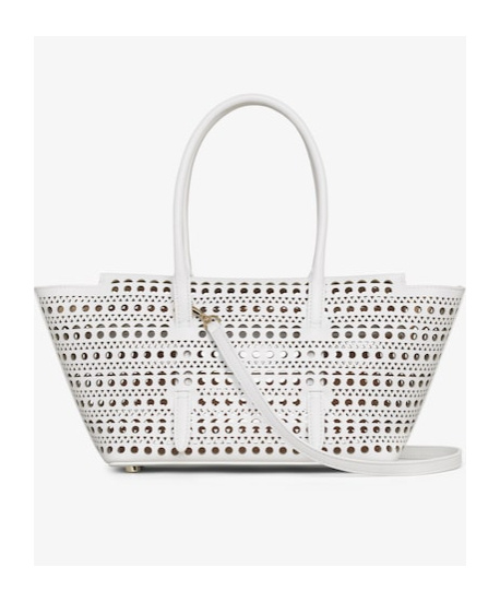 Shop Alaïa Neo Mina 20 Small Bag In White