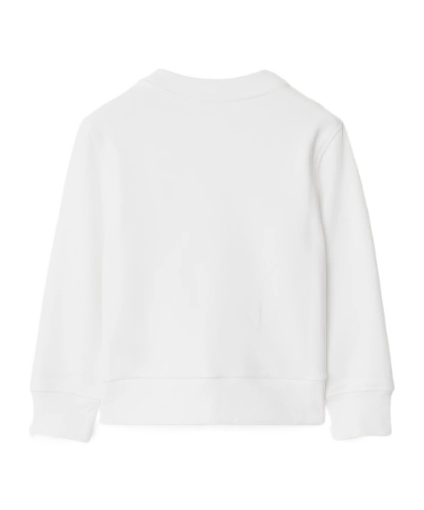Burberry Baby Printed Cotton Jersey Sweatshirt In White