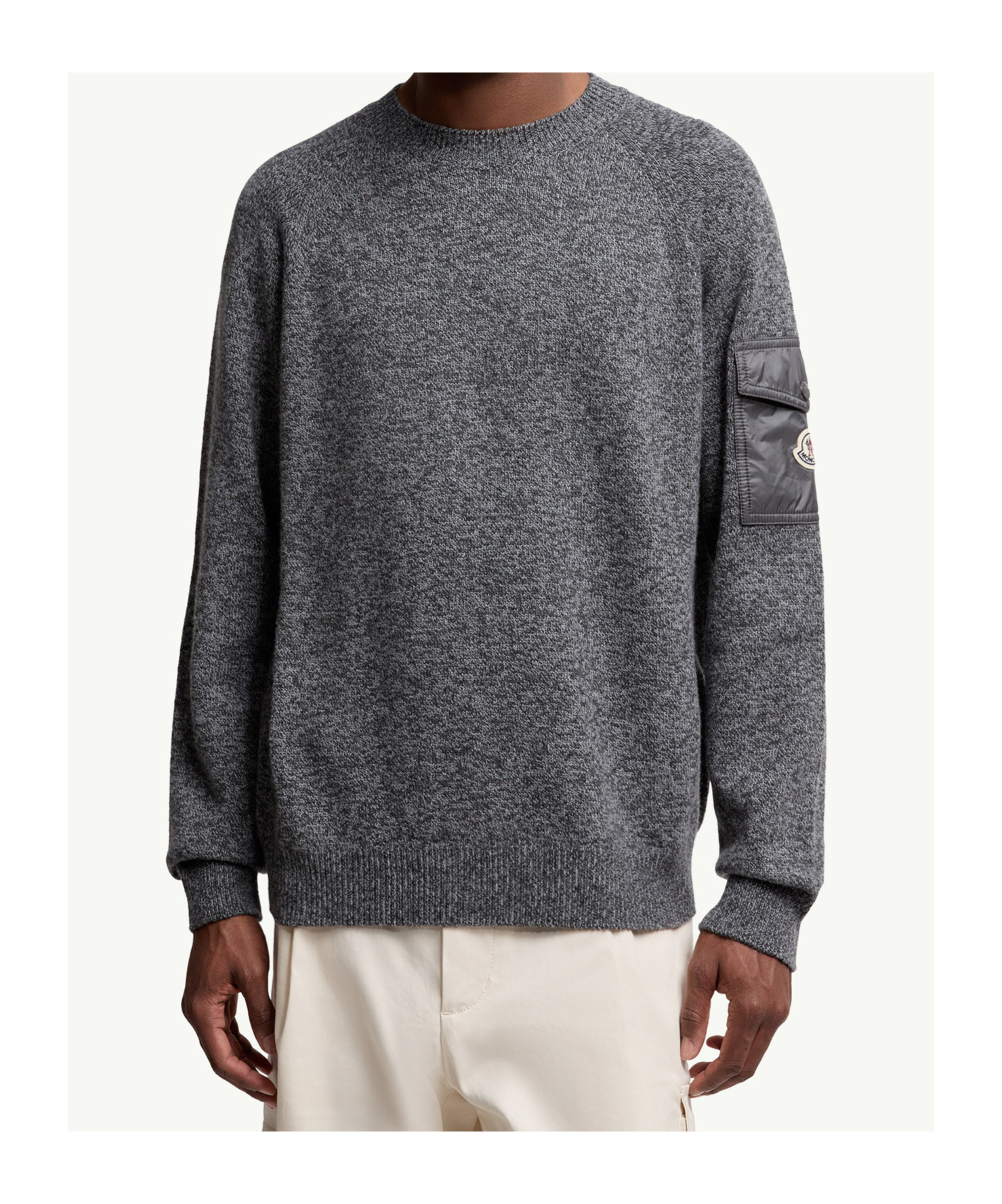 Moncler Wool Cashmere Pocket Sweater In Multi