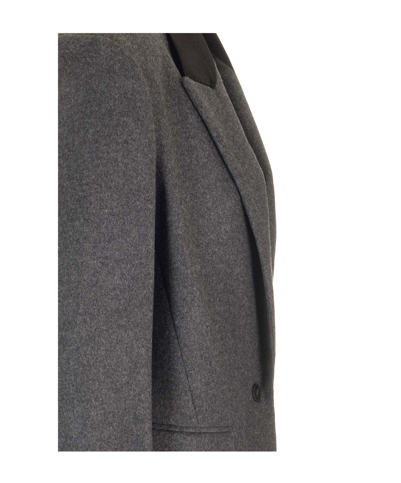 Shop Forte Forte Flannel Jacket In Grey