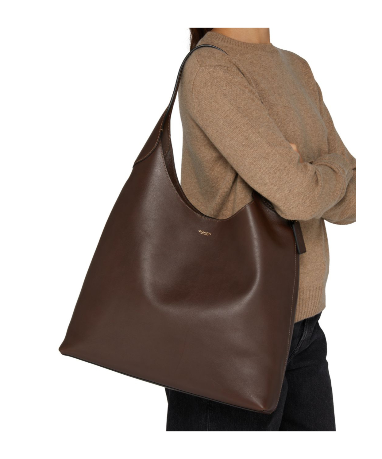 Shop Coach Brooklyn Shoulder Bag 39 In Brown