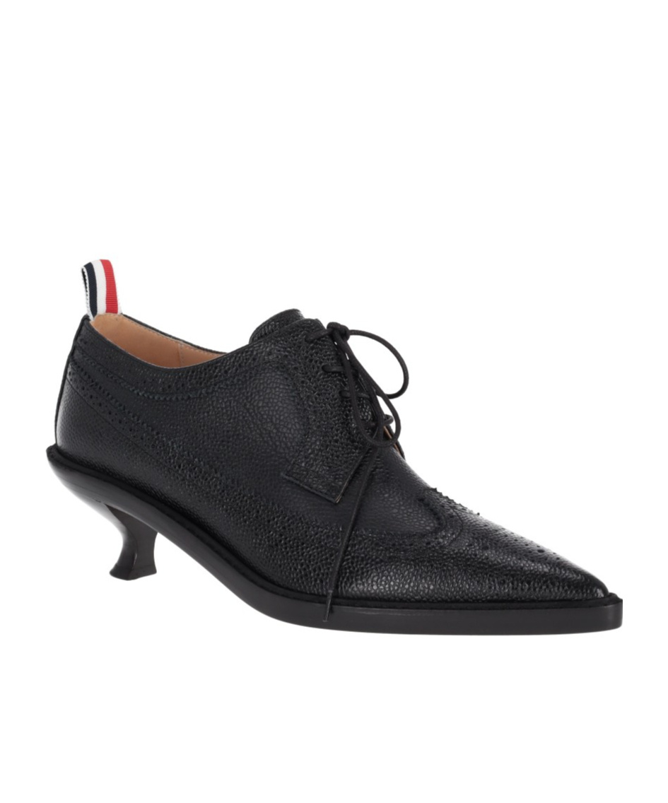Thom Browne Longwing Brogues With Sculpted Heel In Black