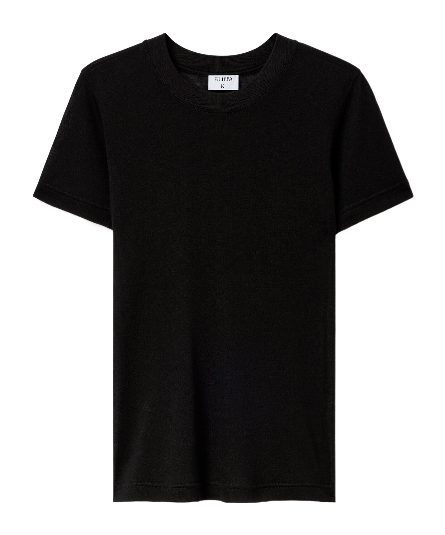 Filippa K Crewneck Cashmere T-shirt In Black
