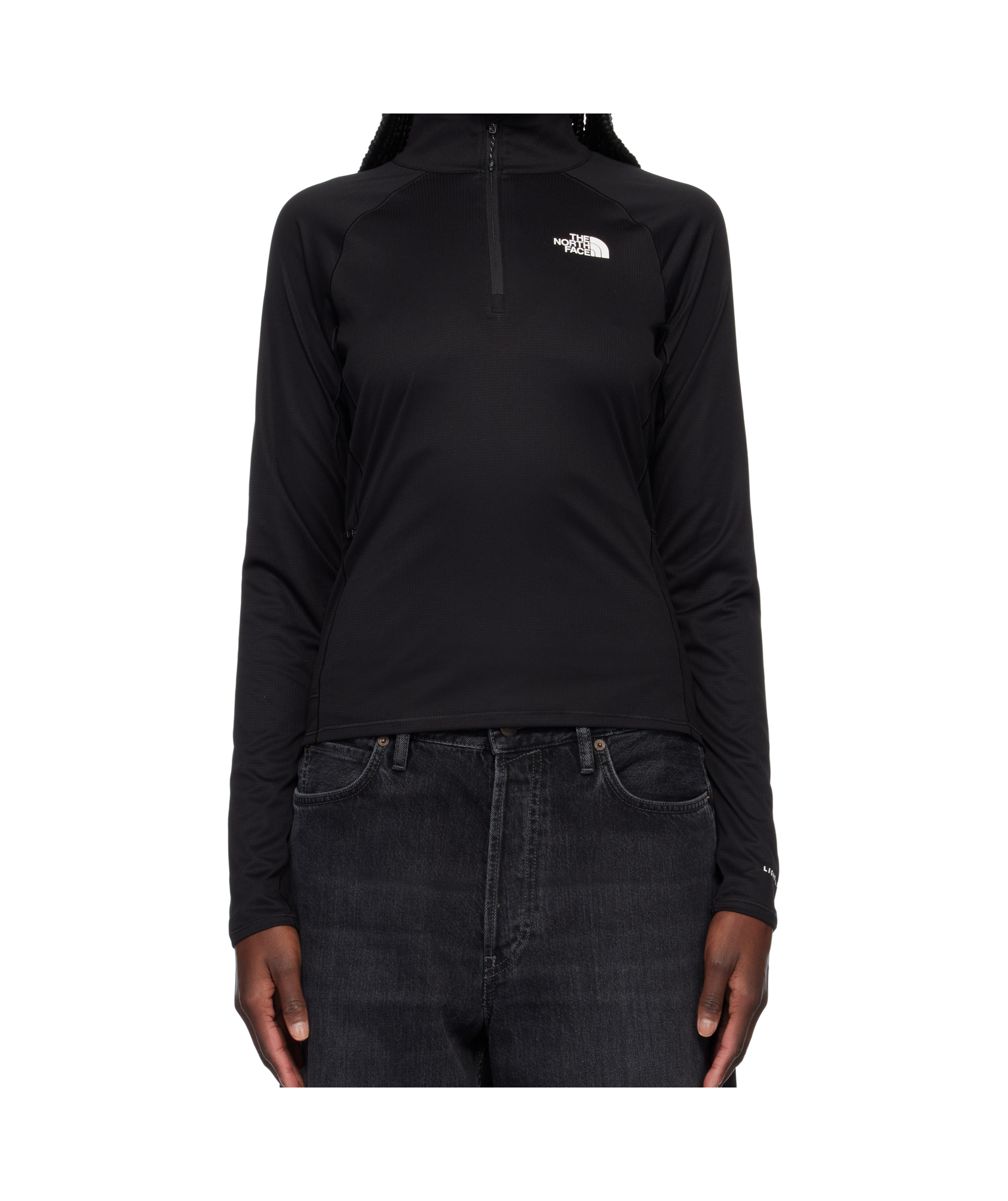 The North Face Womens Sunriser 1/4 Zip Long-sleeve Top In Black