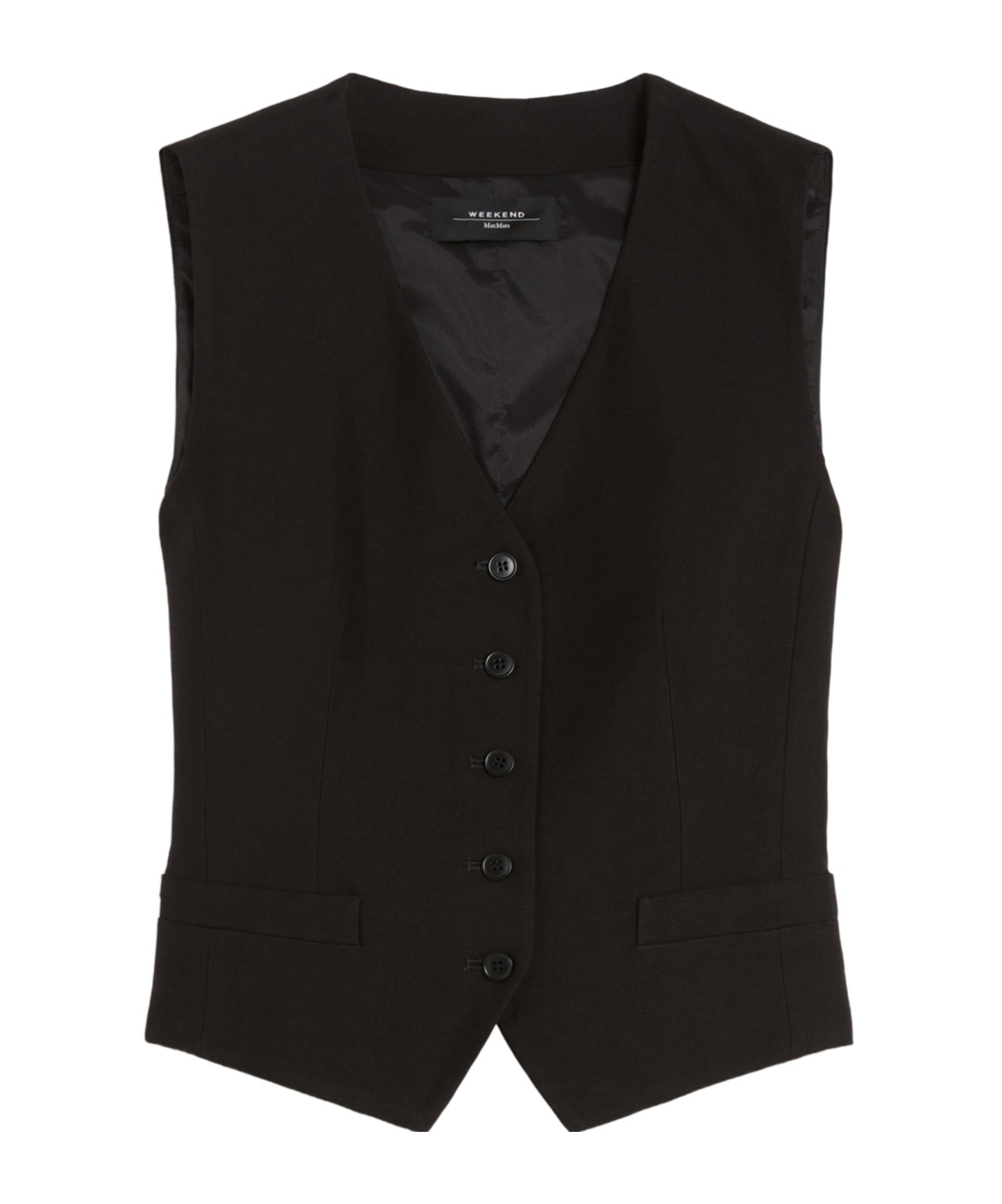Weekend Max Mara Sleeveless Vest In Black