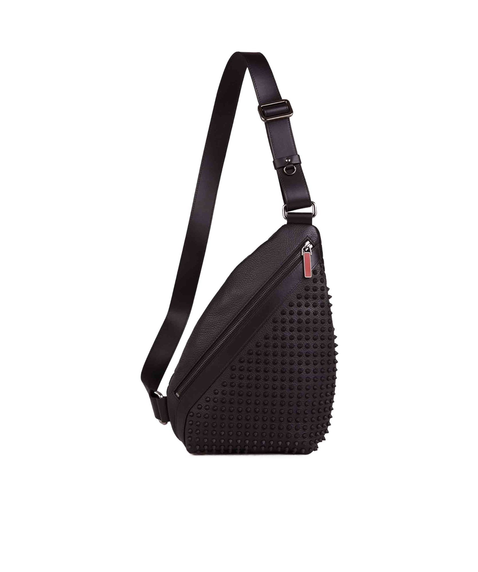 Christian Louboutin Zippered Crossbody Bag In Black