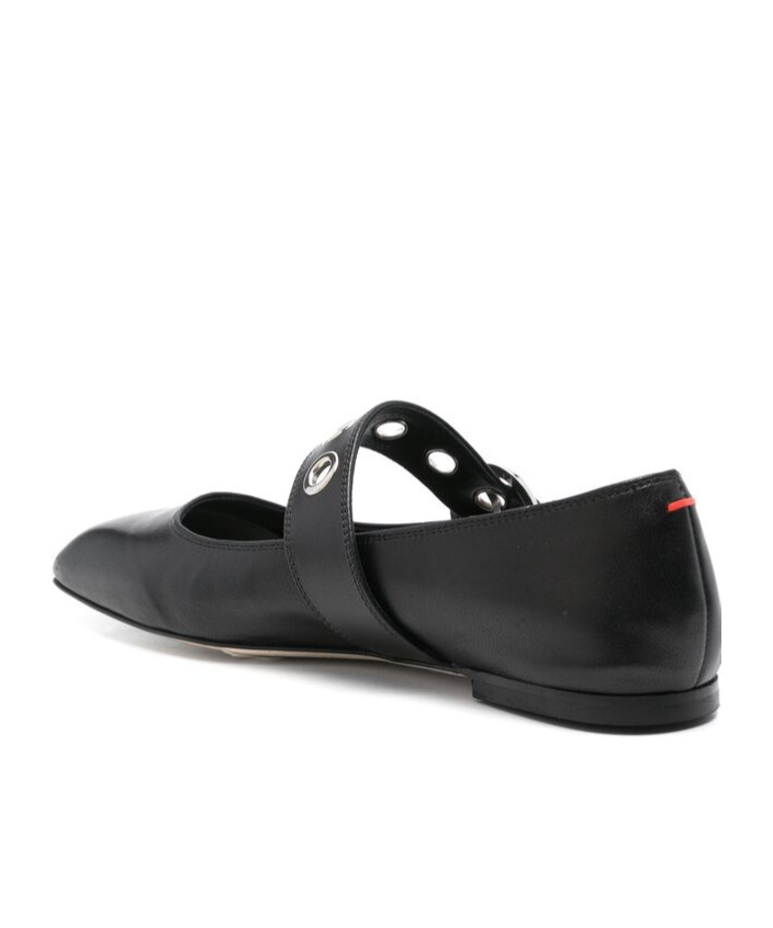 Aeyde Square-toed Ballet Shoes In Black