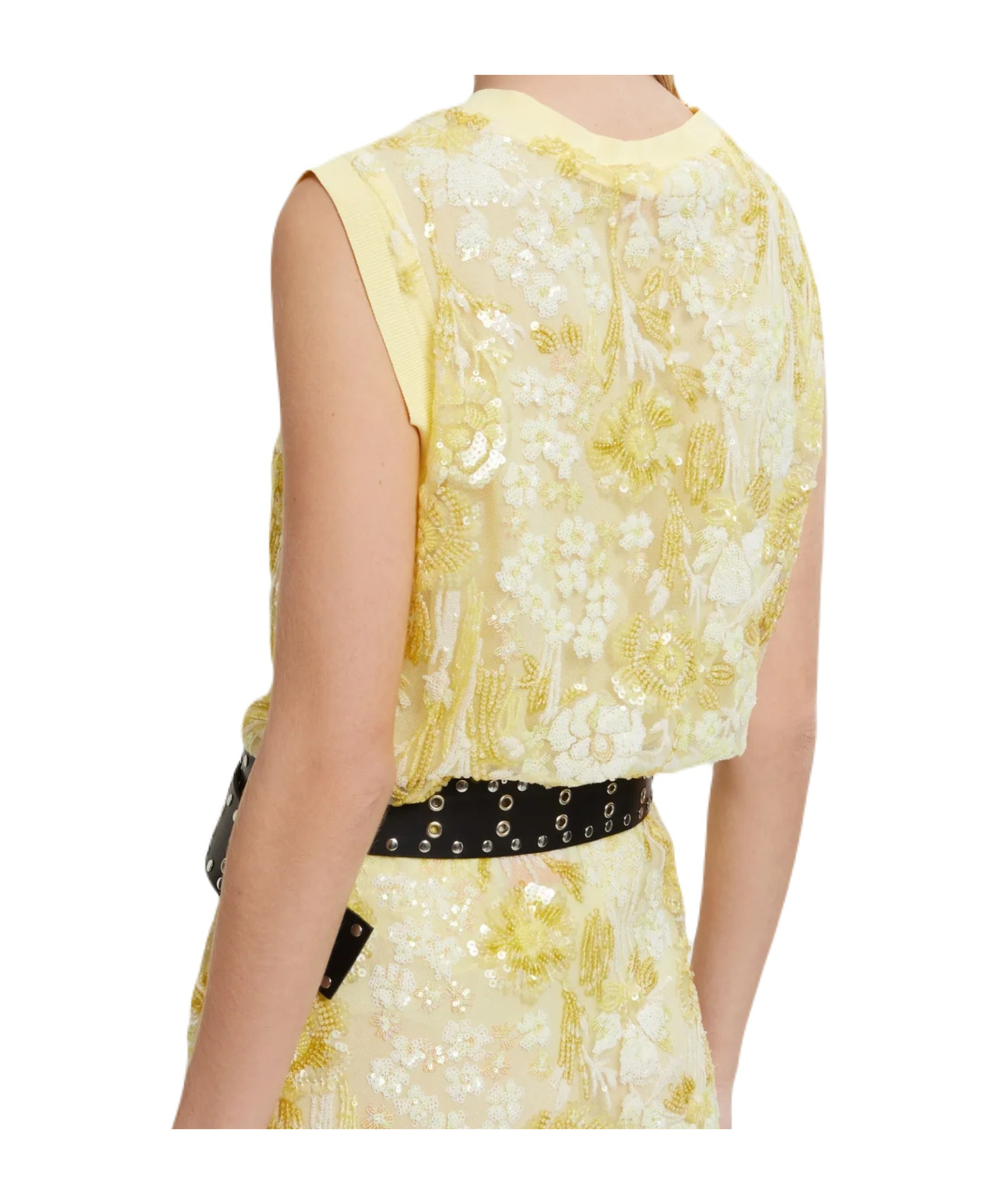 Ermanno Firenze Round Neck Sleeveless Vest