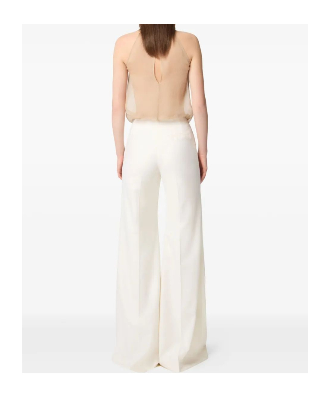 Nina Ricci Wool Trousers In White