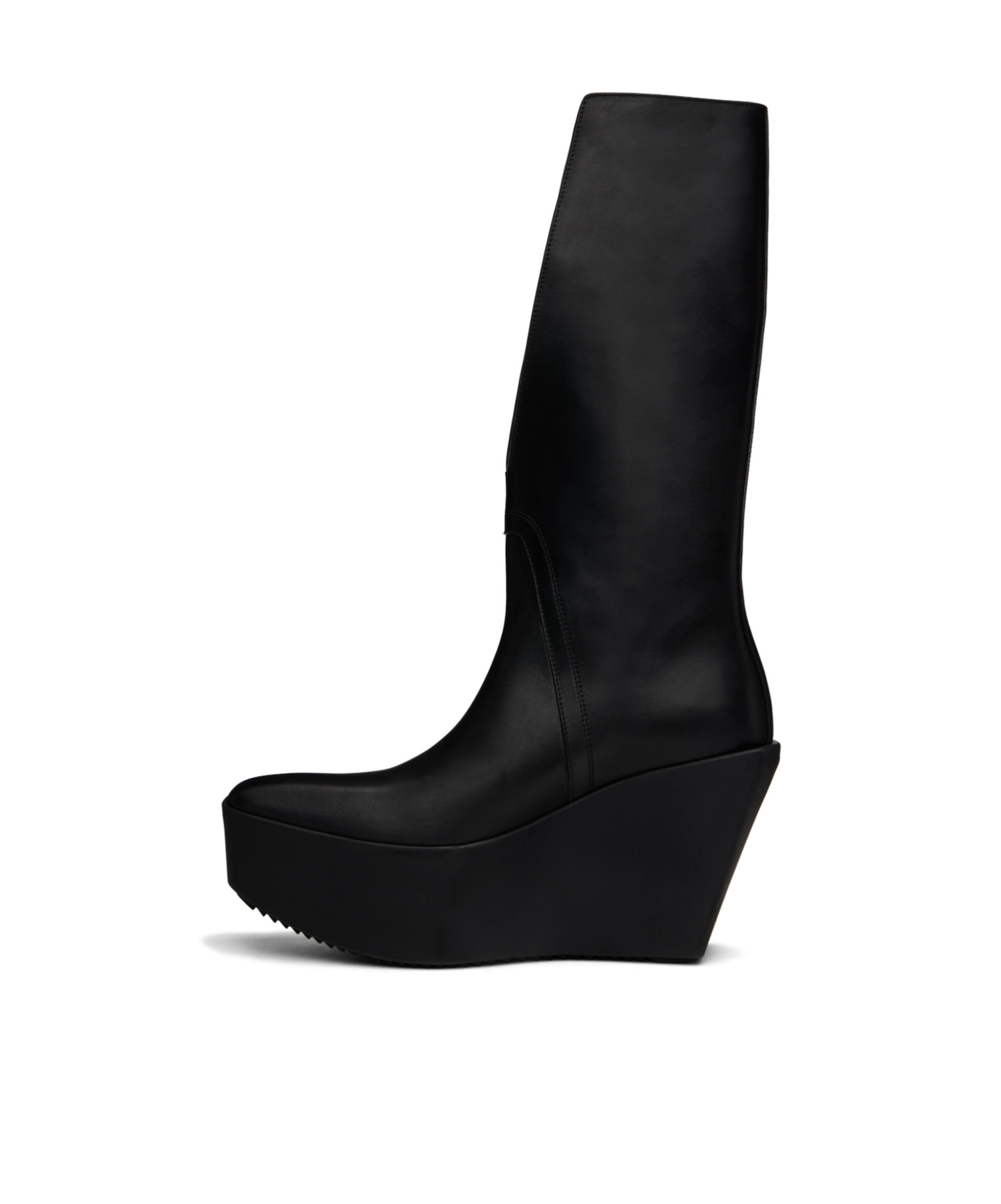 Rick Owens Square-toed Boots In Black
