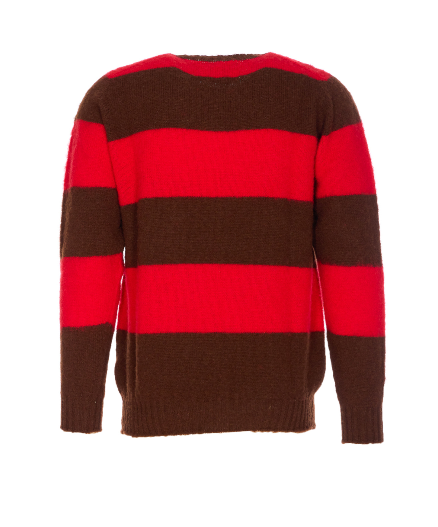 Howlin' Textured Knit Sweater With Classic Crew Neckline In Brown